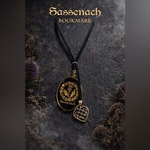 Sassenach Black and Gold bookmark